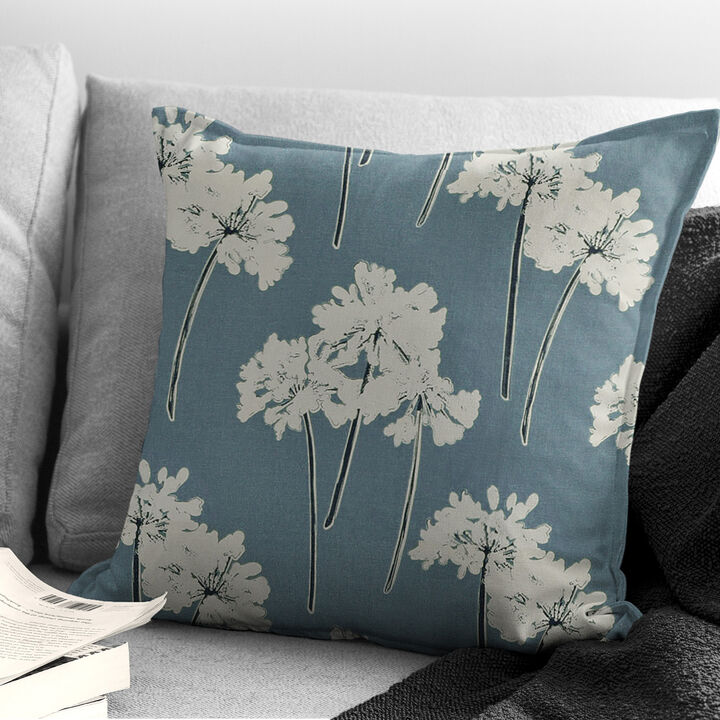 6ix Tailors Fine Linens Summerfield Blue Decorative Throw Pillows