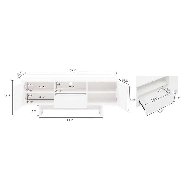Ella White TV Stand