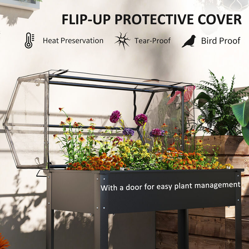 Hivvago Elevated Vegetable Planter with Drainage Hole image number 3