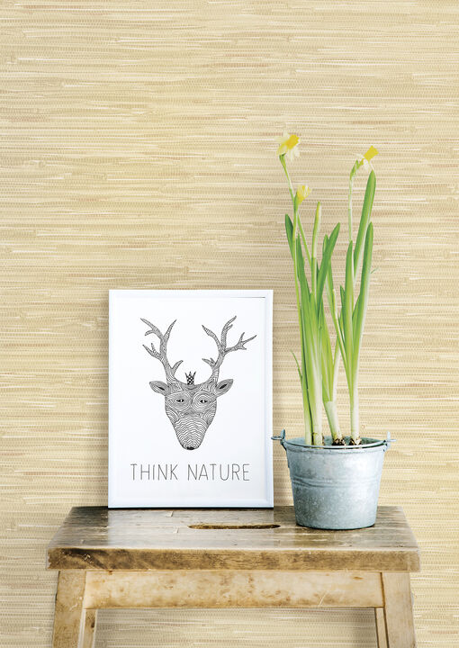 Natalie Wheat Weave Texture Wallpaper