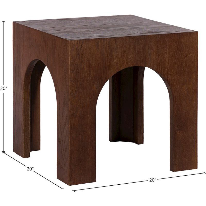 Meridian Furniture Arch Brown End Table