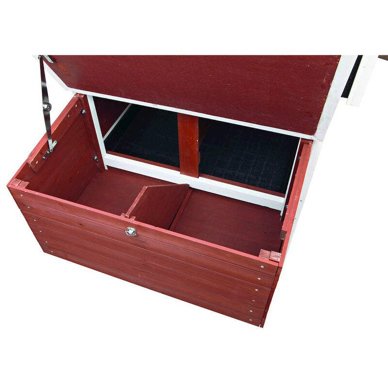 TRIXIE Weatherproof Wooded Backyard Chicken Coop, 2 Nesting Box Auburn image number 4