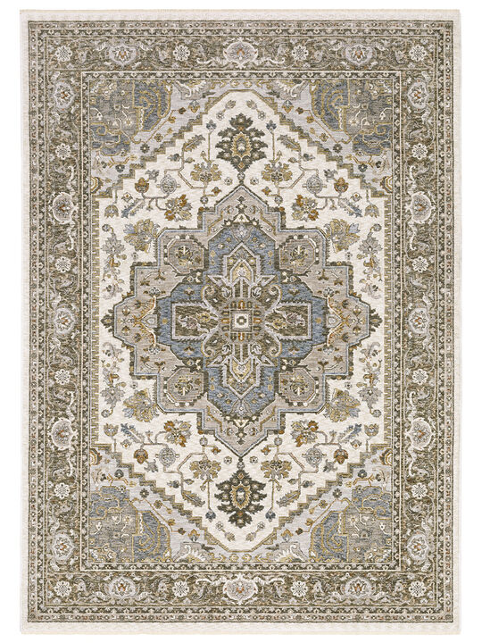 Maharaja 3'3" x 5' Ivory Rug