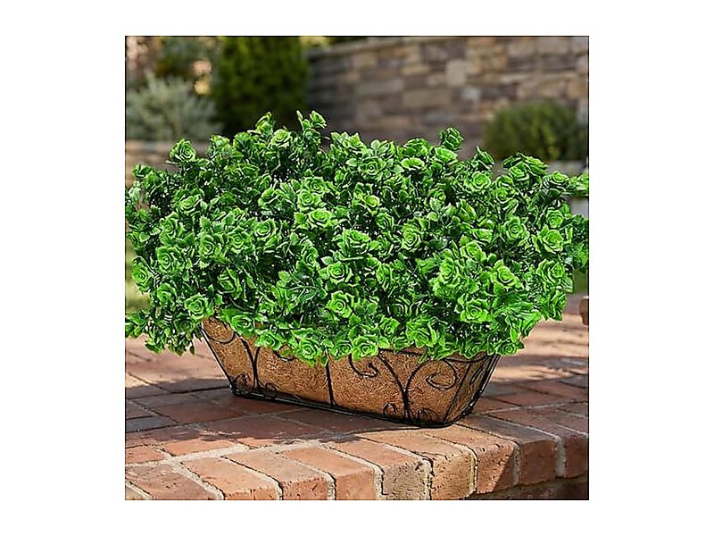 Artificial Fake Outdoor Plants Spring Summer Decor 12 Bundles Plastic Roses UV image number 3