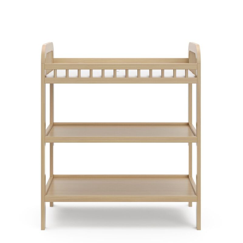 Storkcraft Pasadena Changing Table with Water-Resistant Changing Pad - Driftwood image number 1