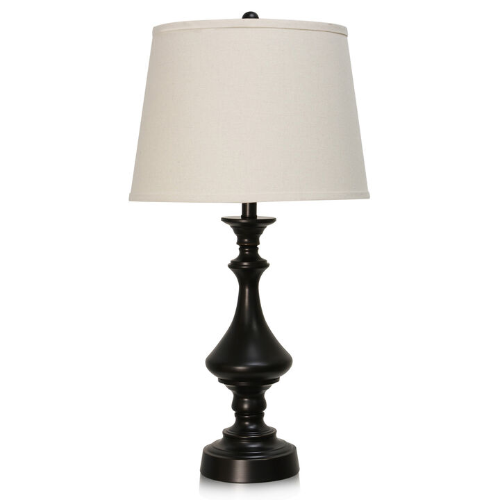 Madison Bronze Table Lamp (Set of 2)