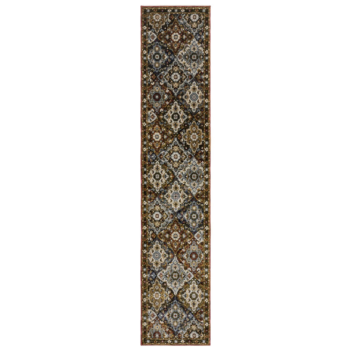 HomeRoots Medallion Area Rug