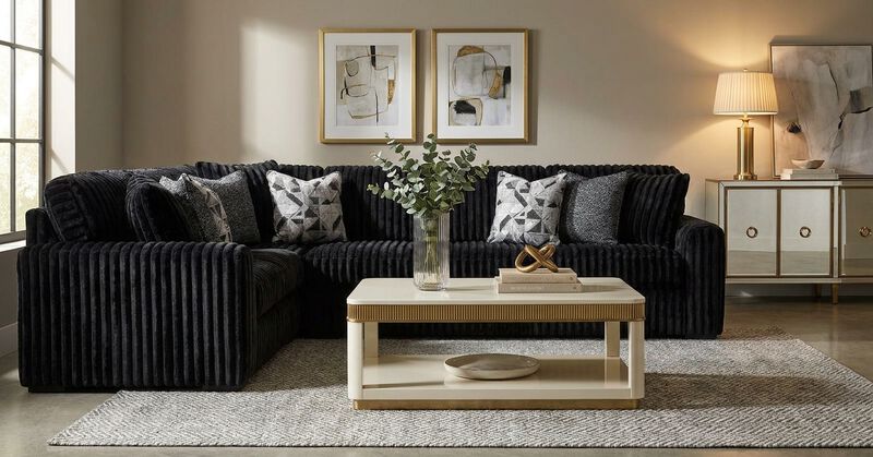 Midnight-Madness Onyx 3-Piece Sectional image number 1