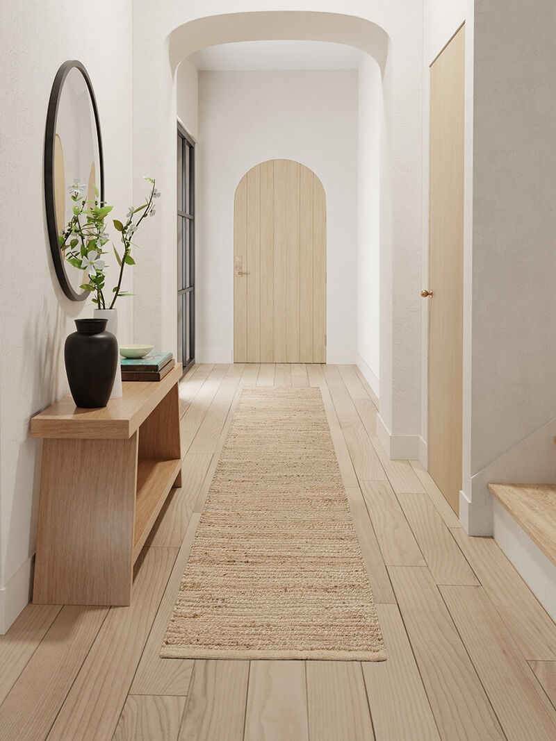 Natural Jute NJT01 Natural 2'3" x 8' Rug