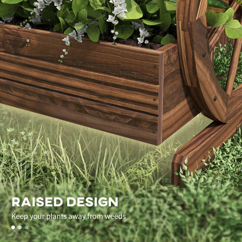 Hivvago Multi-Level Wooden Garden Planter image number 5