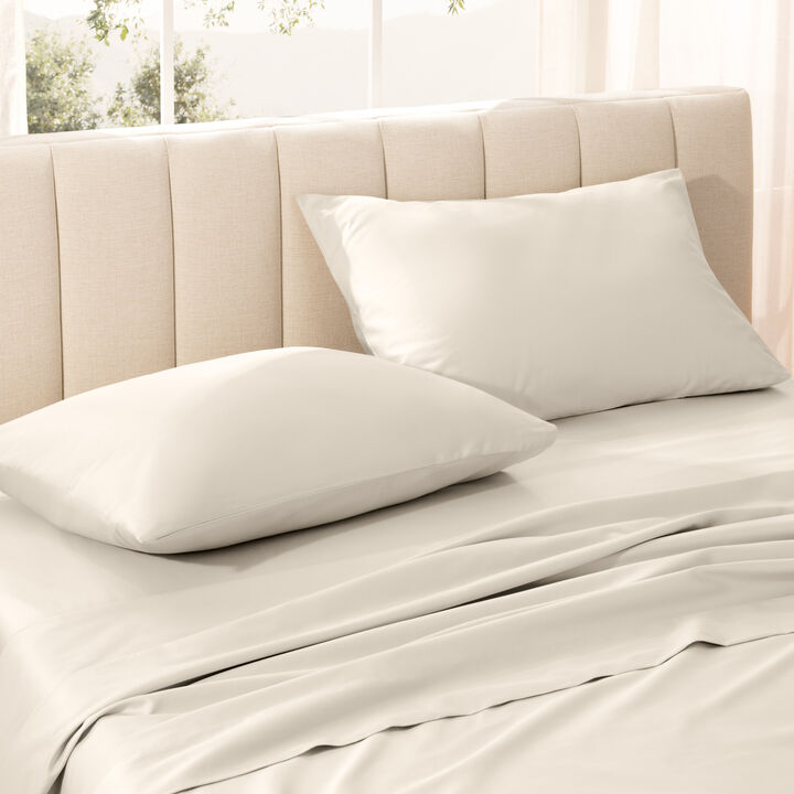 400 Thread Count Organic Cotton Sateen Pillowcase Set