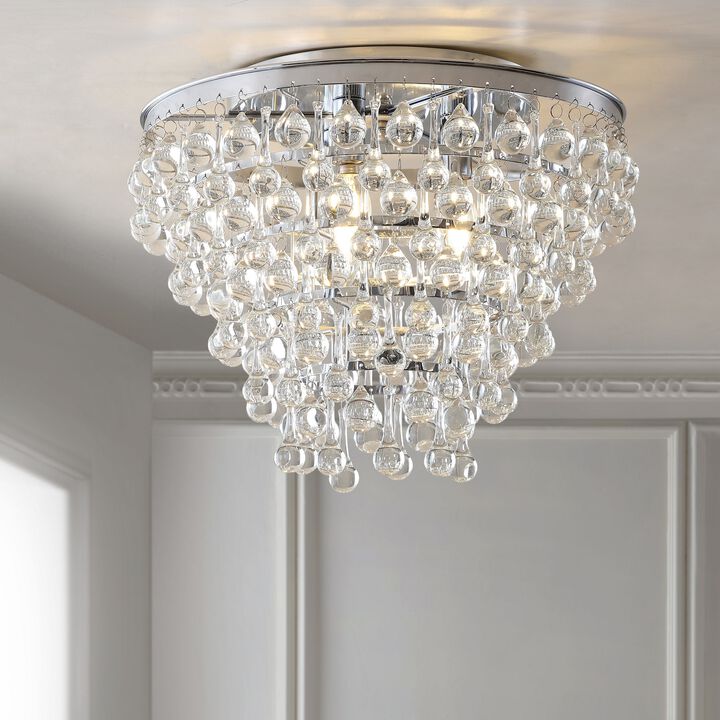 Toronto Metal/Crystal LED Flush Mount
