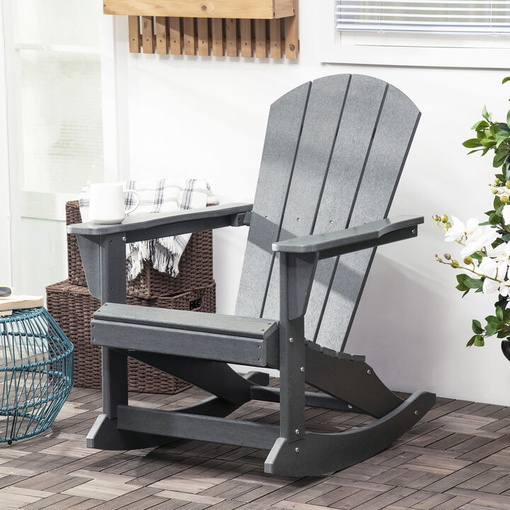 Hivvago Garden and Patio Adirondack Rocking Chair