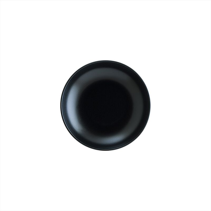 Notte dia.9" h:2" 34 oz. Round Black Vitrified Bowl (Set of 4) image number 1