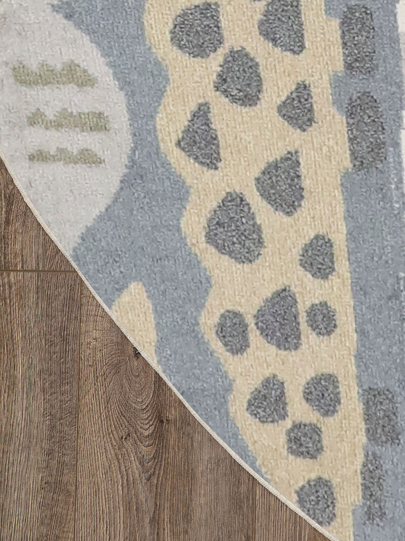 Astra Machine Washable ASW01 Multicolor 7'10" Round Rug