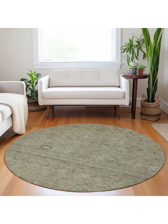 Ravenna RN5 Khaki 8' Round Rug