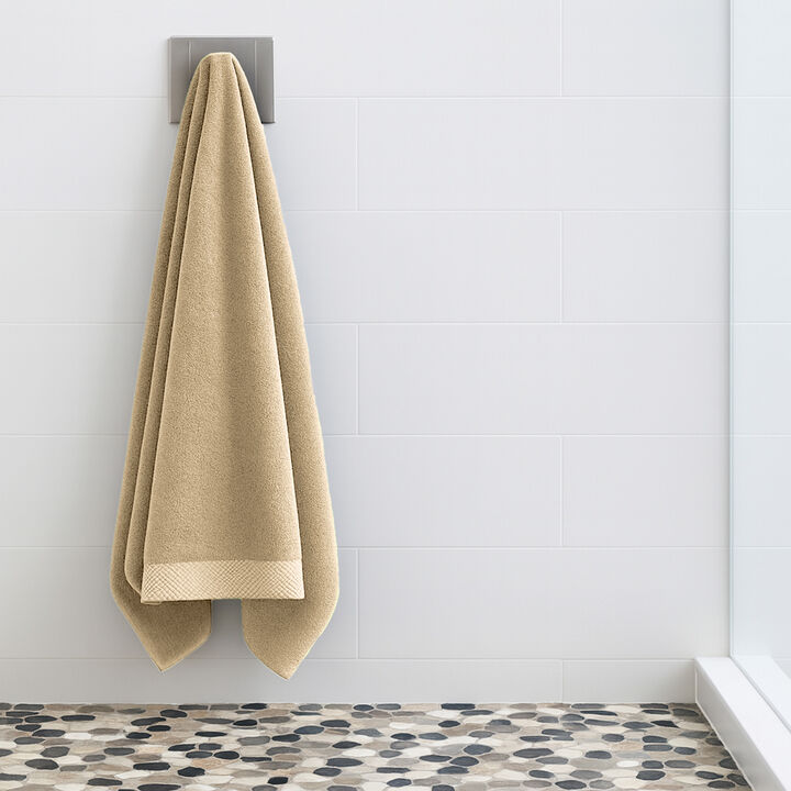 BedVoyage Melange viscose from Bamboo Cotton Bath Sheet Towel, Extra Large