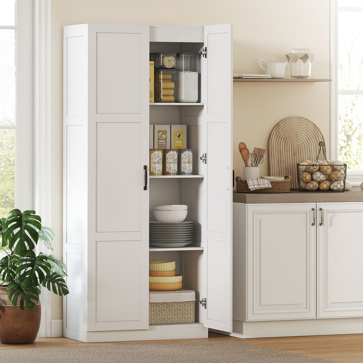 Hivvago Tall Kitchen Pantry Storage Cabinet with Soft-Close Hinges