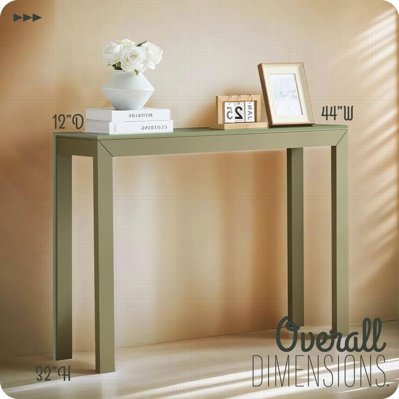 Kings Brand Furniture Russel Long Console Table - Minimalist and Slim Entryway Table for Decorative Displays, Sofa Table
