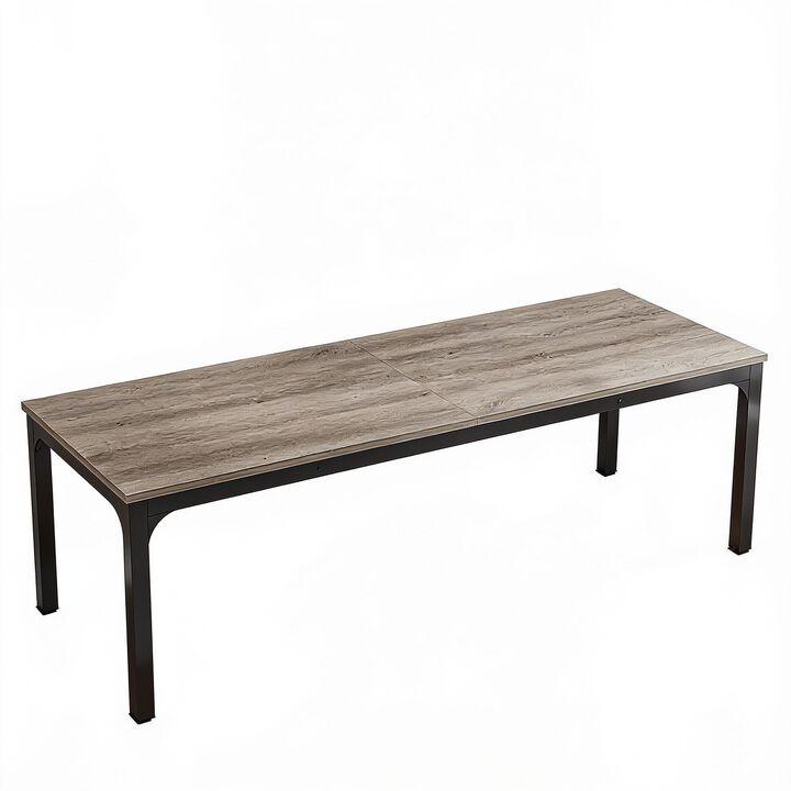 Tribesigns 86" Two Person Desk, Long Computer Desk Conference Table for Home Office, Extra Large Double Workstation Writing Desk for Two, Gaming Desk and Dining Table for Office and Study Room