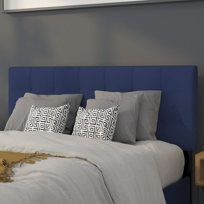 Flash Furniture Tufted Upholstered Full Size Headboard in Navy Fabric image number 6