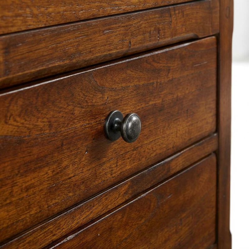 Starlight Canyon Home Nightstand with Style and Mindi Wood for Bedroom Storage image number 4