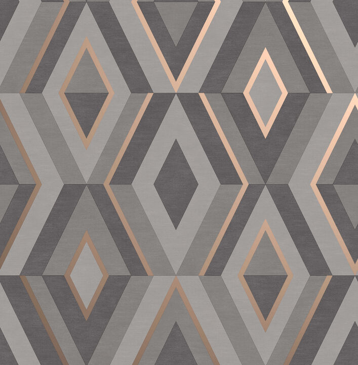 Shard Charcoal Geometric Wallpaper