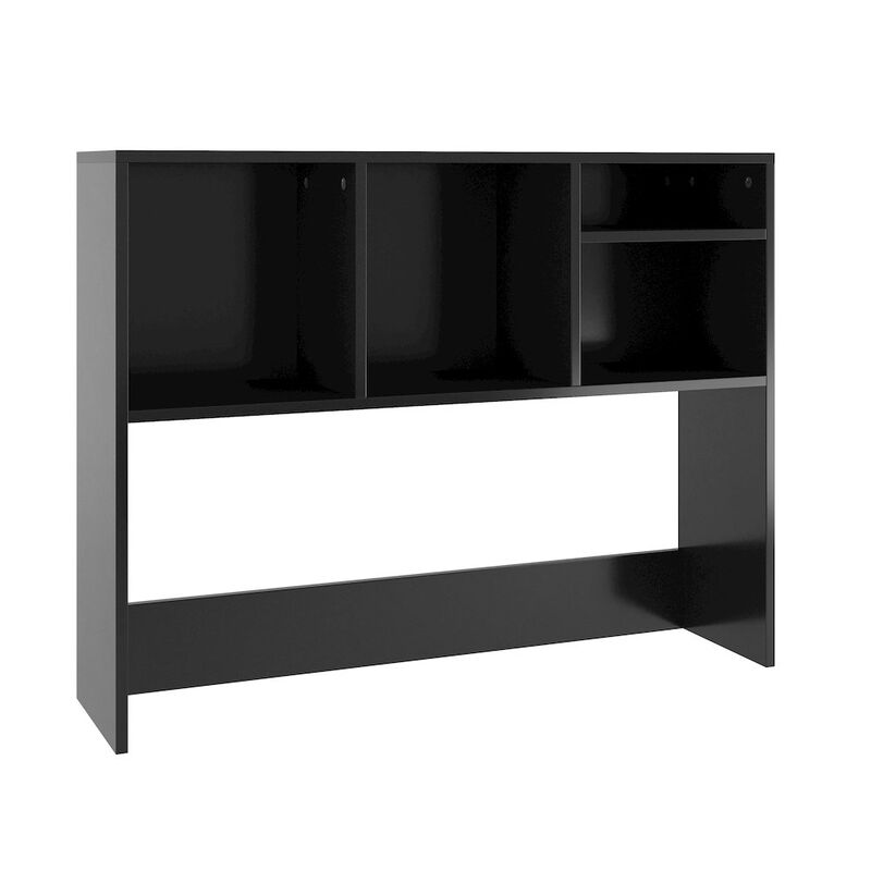 Flash Furniture Lotus Desktop Bookshelf Storage Organizer with Multiple Cubbies in Black image number 0