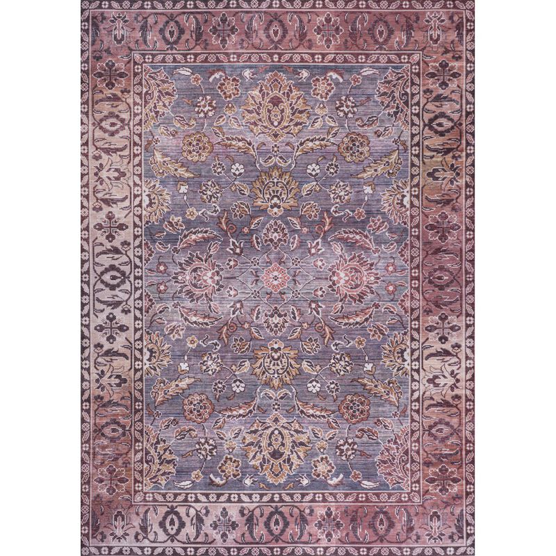 Victoria Ornate Persian All Over Washable Indoor/Outdoor Area Rug