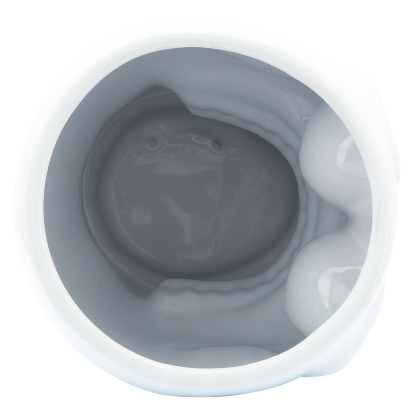 Cer, 5" Skull Vase, White image number 5