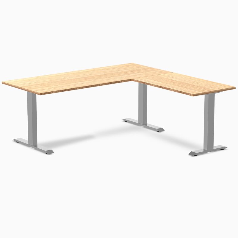 Desky Zero Bamboo L-Shape Office Desk image number 7