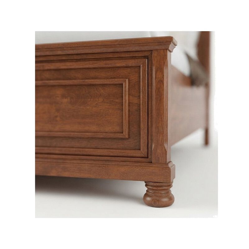 FurniFact Queen Sleigh Platform Bed Frame with Storage Drawers, Headboard image number 5
