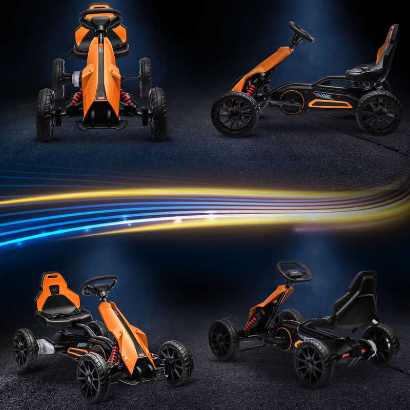 BreeBe 12V Electric Go Kart for Kids w/ Adjustable Speed image number 7
