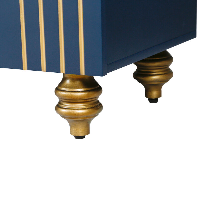 Merax Modern Fluted Sideboard Buffet Storage Cabinet