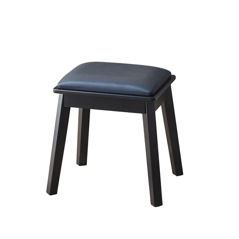 Merax Modern Makeup Vanity Desk with LED Lights and 1 Stool