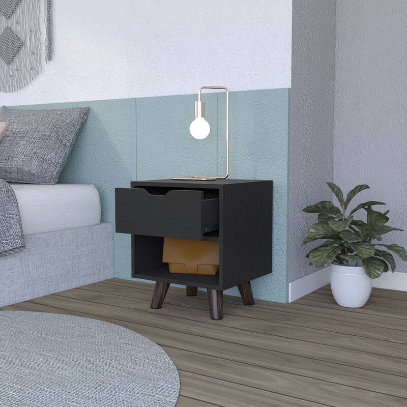 Streamdale Nightstand Carleen, Bedroom, Black image number 2