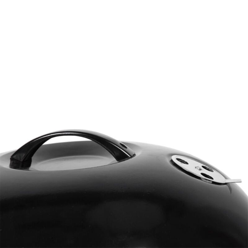 Apple-Shaped Charcoal Stove Enamel-Coated BBQ Grill for Outdoor Cooking