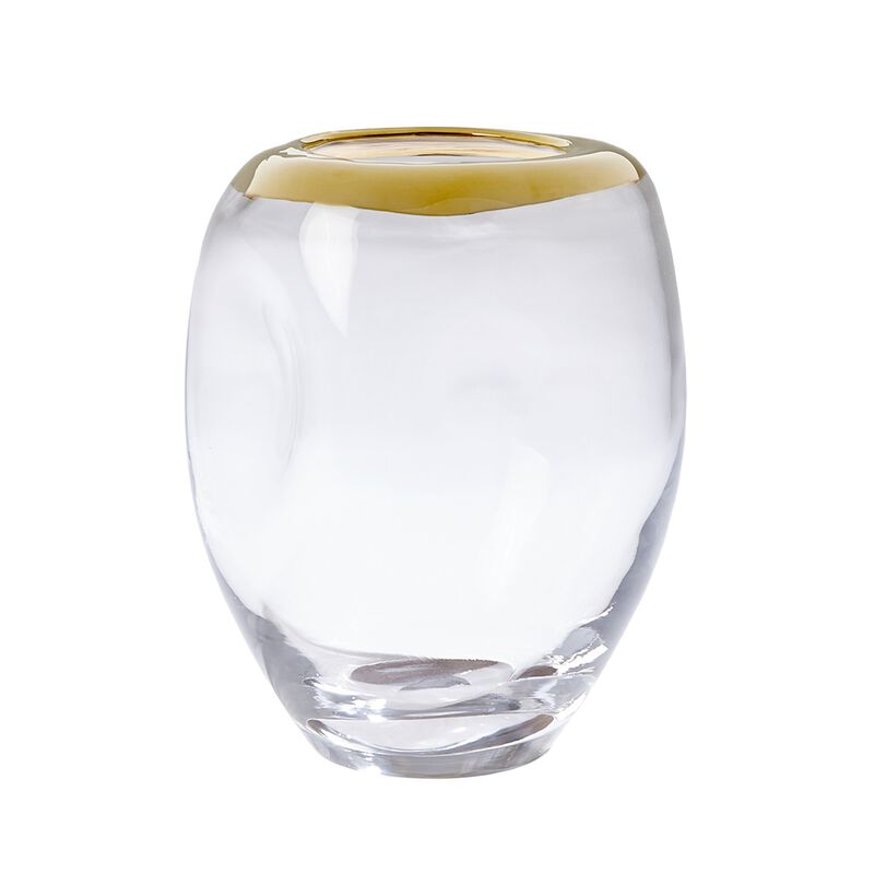 Organic Formed Vase- Gold Medium