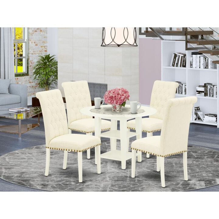 Dining Room Set Linen White