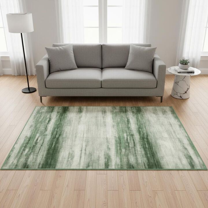 HomeRoots Abstract Washable Area Rug