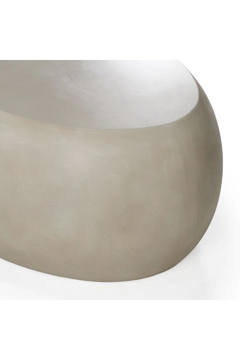 Oval Concrete Coffee Table | OROA Modern Denny image number 4