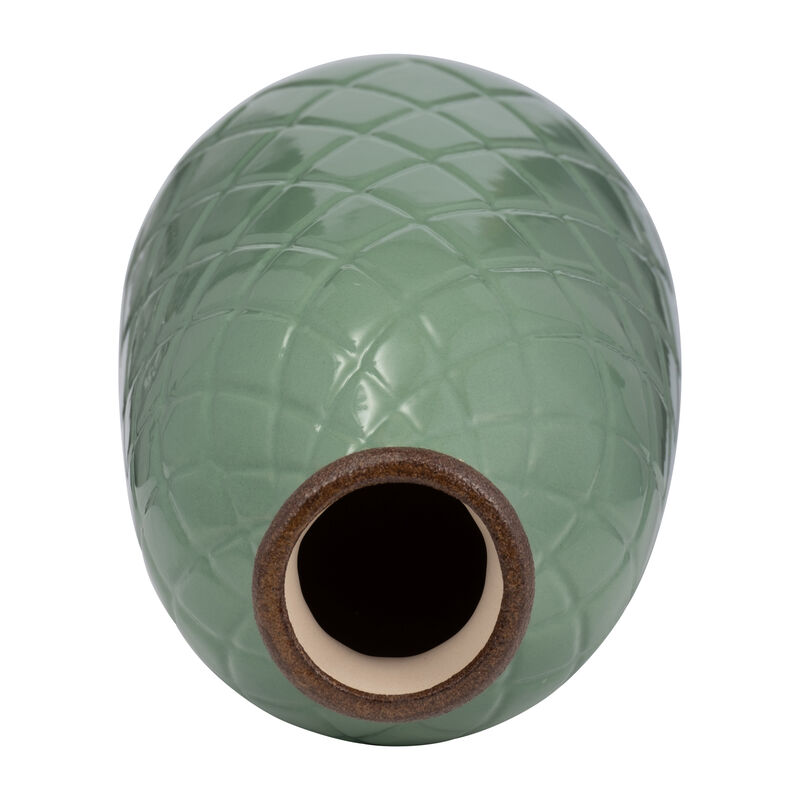 12" Plaid Textured Vase image number 5