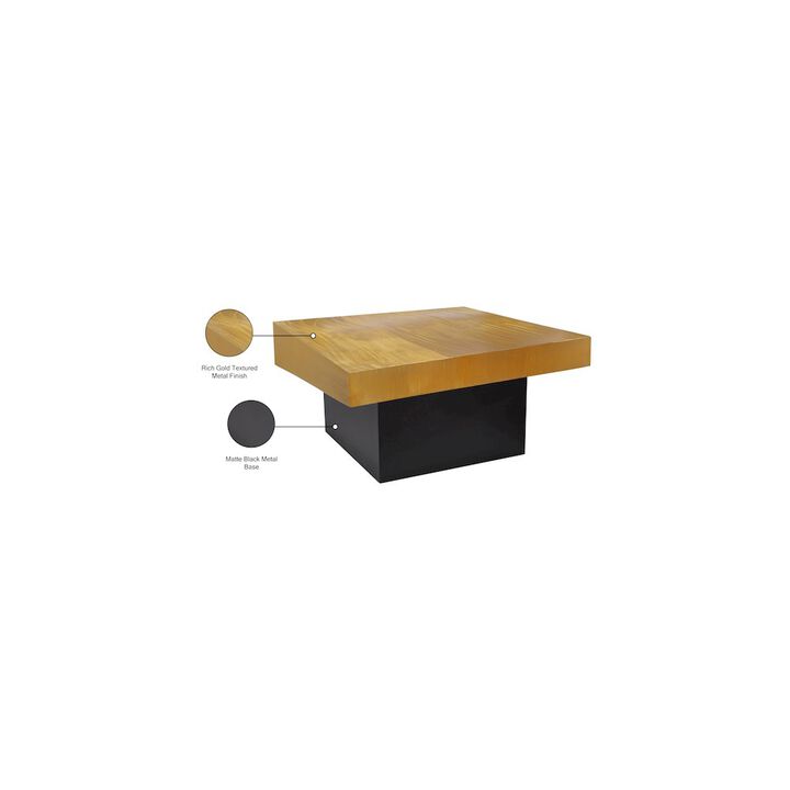Meridian Furniture Palladium Gold Coffee Table