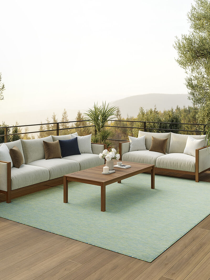 Positano POS01 Blue/Green 10' x 14' Rug