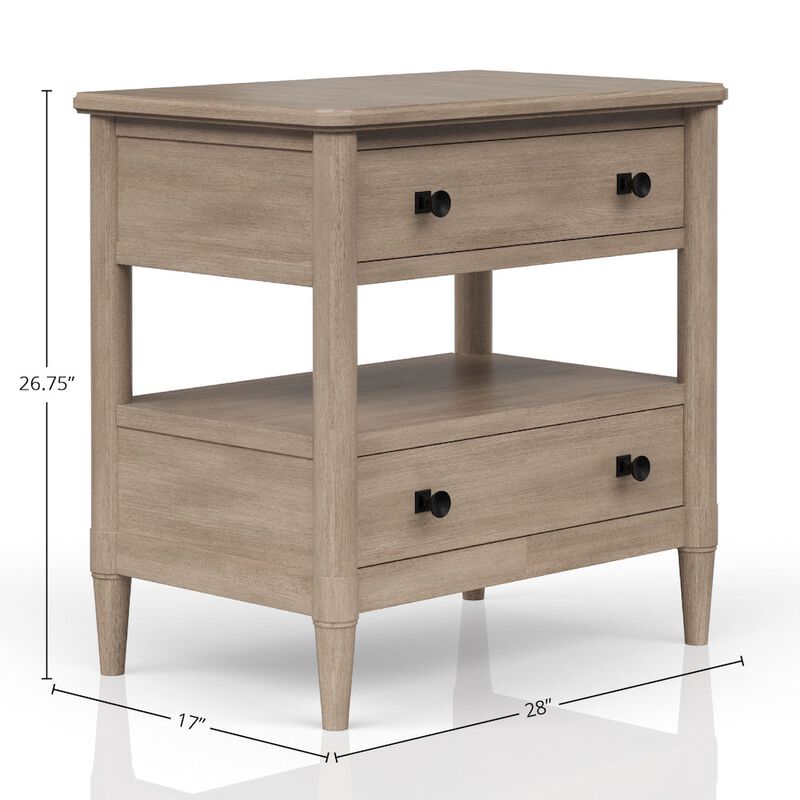 Wilmington Open Nightstand-Sand
