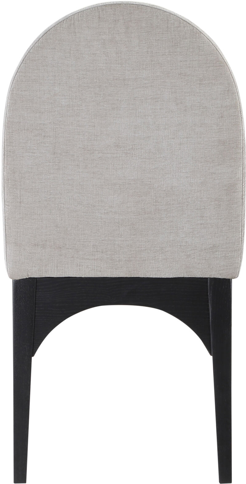 Meridian Furniture Waldorf Grey Chenille Fabric Dining Chair image number 2