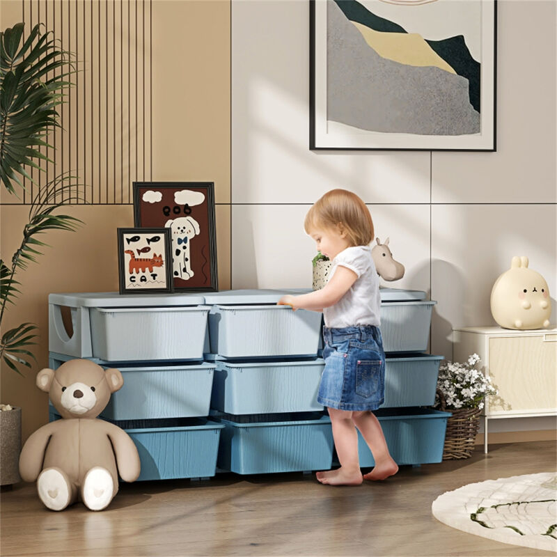 Clothes & Toy Cubby Storage Versatile Organizer for Kids&rsquo; Room & Closet