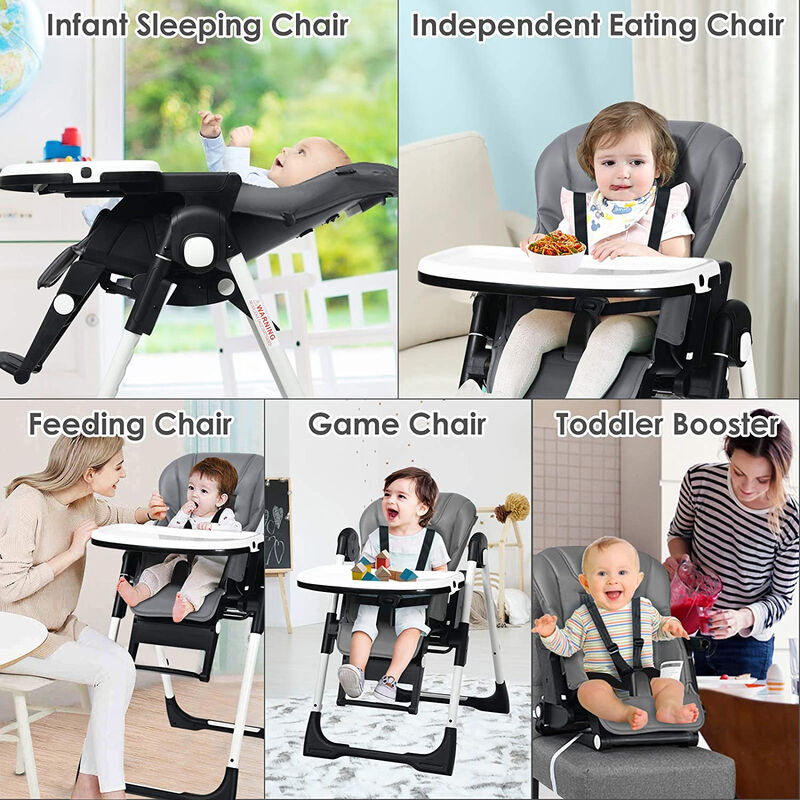 4-in-1 High Chair Booster Seat with Adjustable Height and Recline