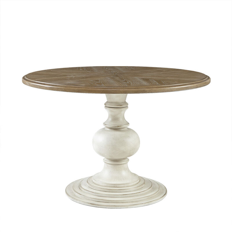 Gracie Mills Devin Classic Charm 46-Inch Round Pedestal Dining Table