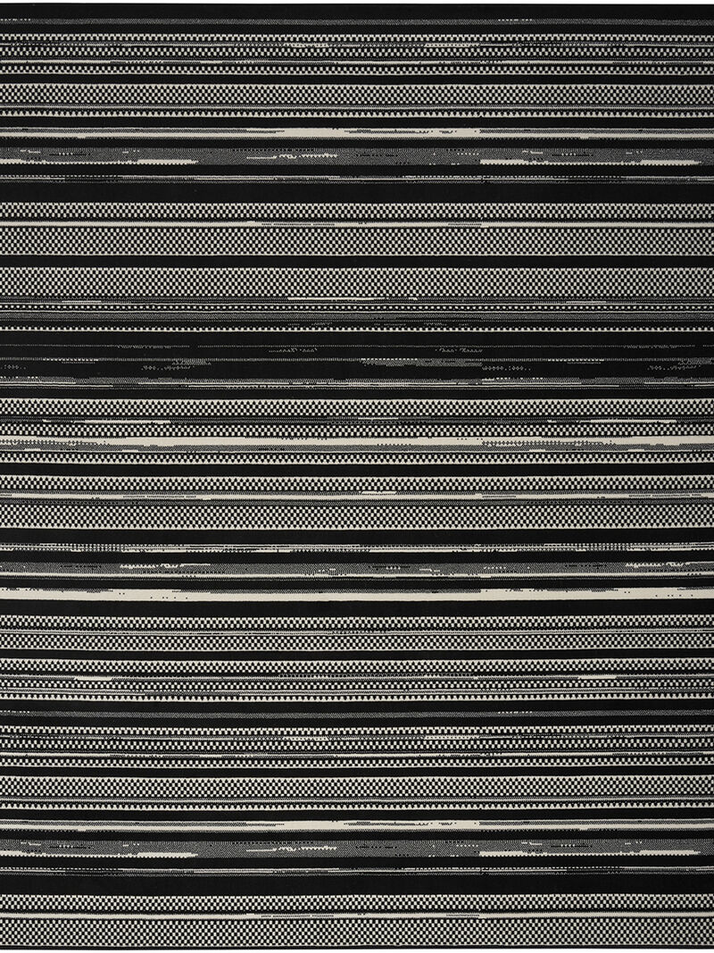 Grafix GRF41 Black/White 5'3" x 7'3" Rug